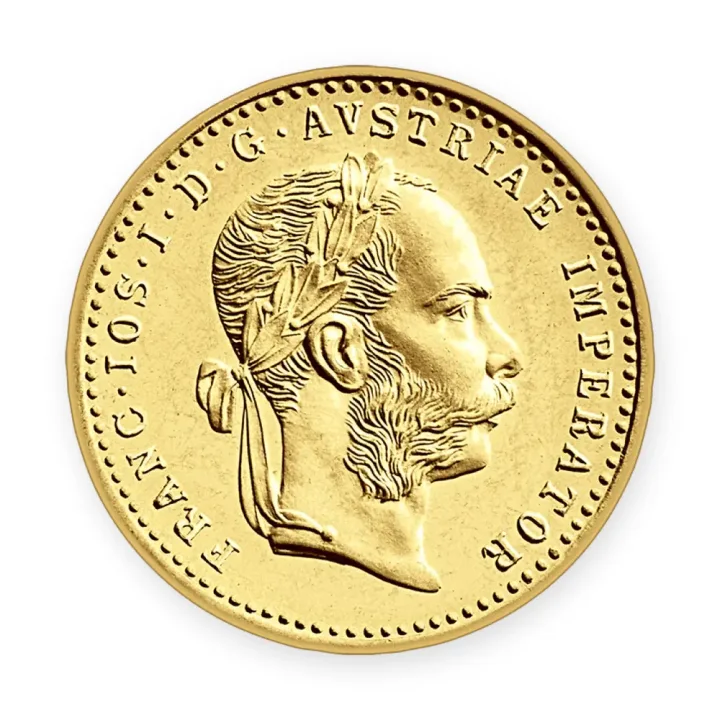 Mali dukat Franc Jozef 1915, avers sa likom cara, zlatnik 3,49 g finoće 986